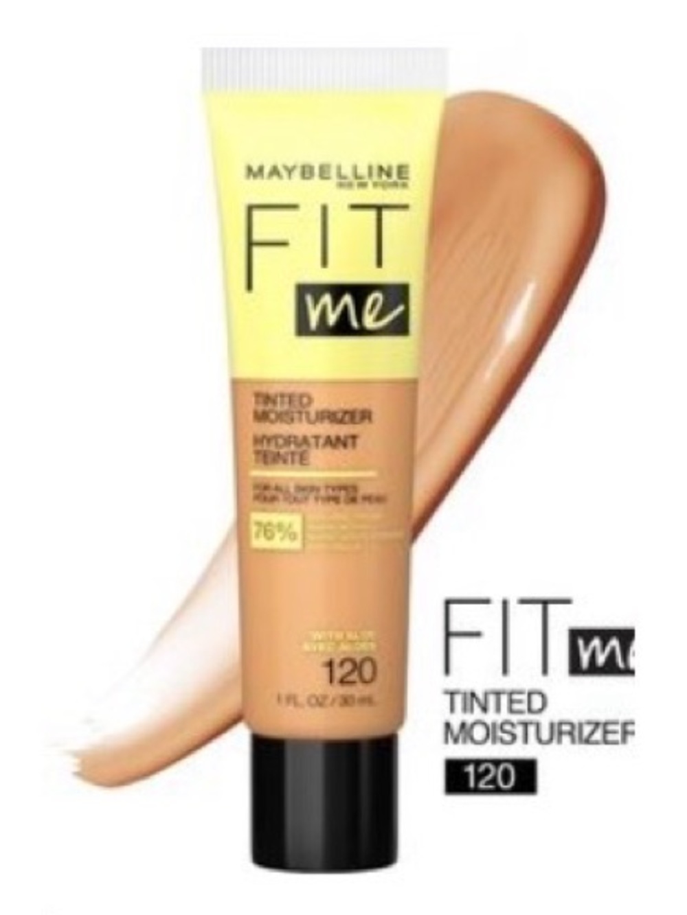 NEW 120 Maybelline Fit Me Tinted Moisturizer with Aloe, Natural Coverage